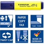 STAEDTLER Textsurfer Classic Textmarker für Inkjet-Ausdrücke Strichbreite – Bild 4