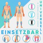 Health Press Kinesiotapes - 2 Kinesiologie Tape Rollen Kinesiotape - Profi Physio Tape und Sporttape - Hautfreundliche Tapes DERMATEST SEHR GUT – Bild 3