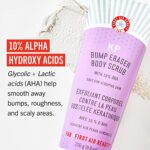 First Aid Beauty KP Bump Eraser Körperpeeling, Body Scrub, Peeling gegen Pickel für den Körper, mit 10% AHA, Haut mit Keratosis Pilaris, Sensible Hautpflege, 226g – Bild 2