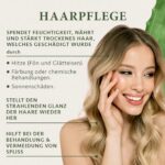 Arganöl Haare BIO Kaltgepresst – 100-200ml - Haut- & Haaröl trockenes Haar – Vegan - Lichtschutz Glas-Flasche – Sanftes Haaröl ohne Silikon und Parabene - Satin Naturel – Argan Oil Made in Germany – Bild 4