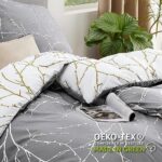 BEDSURE Bettwäsche 4teilig Bettbezug - Bettwäsche-Sets Mikrofaser mit 2 mal Kissenbezüge, ÖKO-TEX Bettwäsche Set Muster mit Reissverschluss – Bild 8