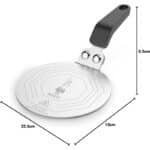 Bialetti Moka Induktionskochteller Adapter für die Verwendung von Kaffeekannen und Kochgeschirr auf Induktionskochfelder, Stahl, 13 cm – Bild 5