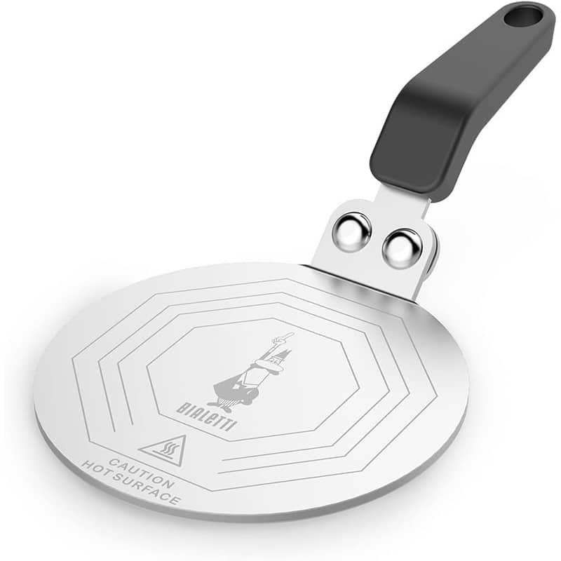 bialeti Bialetti Moka Induktionskochteller Adapter für die Verwendung von Kaffeekannen und Kochgeschirr auf Induktionskochfelder, Stahl, 13 cm – Bild 1