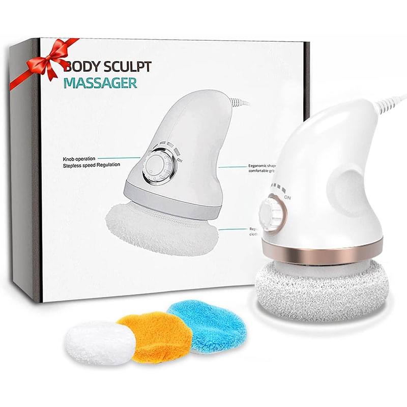 body sculpt Cellulite massagegerät anti cellulite Handmassagegeräte-lymphdrainage gerät mit 3 waschbaren Pads-cellulite massagegerät elektrisch für Bauch/Bein/Arme – Bild 1