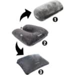 daydream 3 in 1 Nackenkissen mit Mikroperlen - Nackenhörnchen, Reisekissen und Nackenrolle in einem - auch für Camping