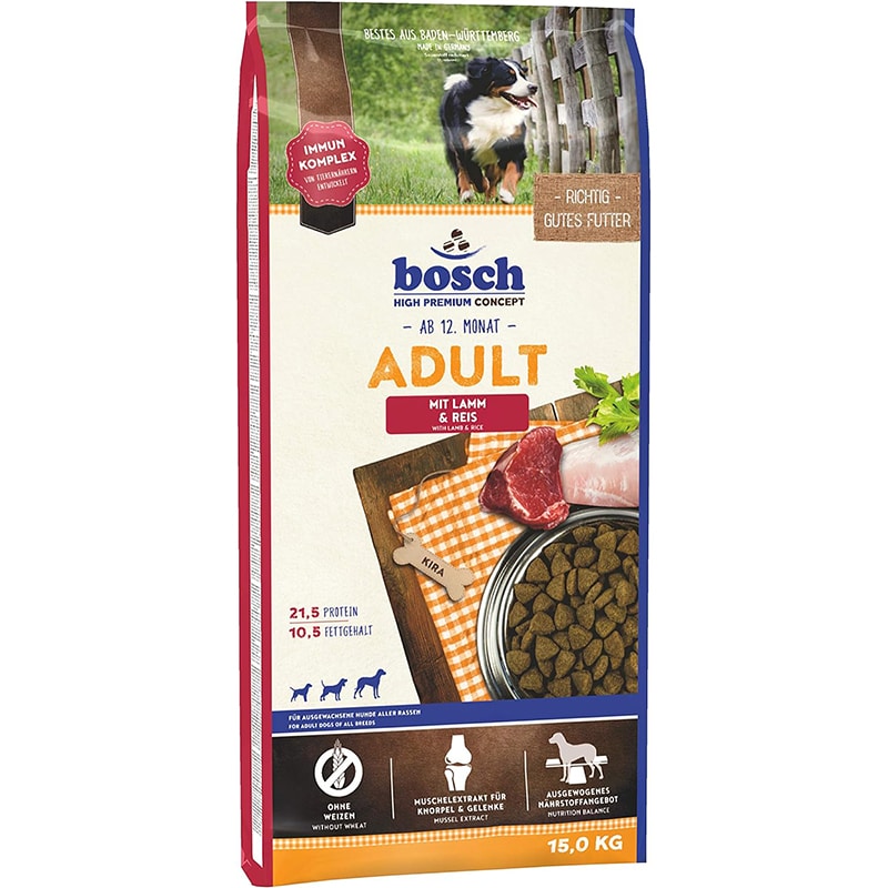 h3 bosch HPC Adult mit Lamm & Reis | Hundetrockenfutter für ausgewachsene Hunde aller Rassen – Bild 1