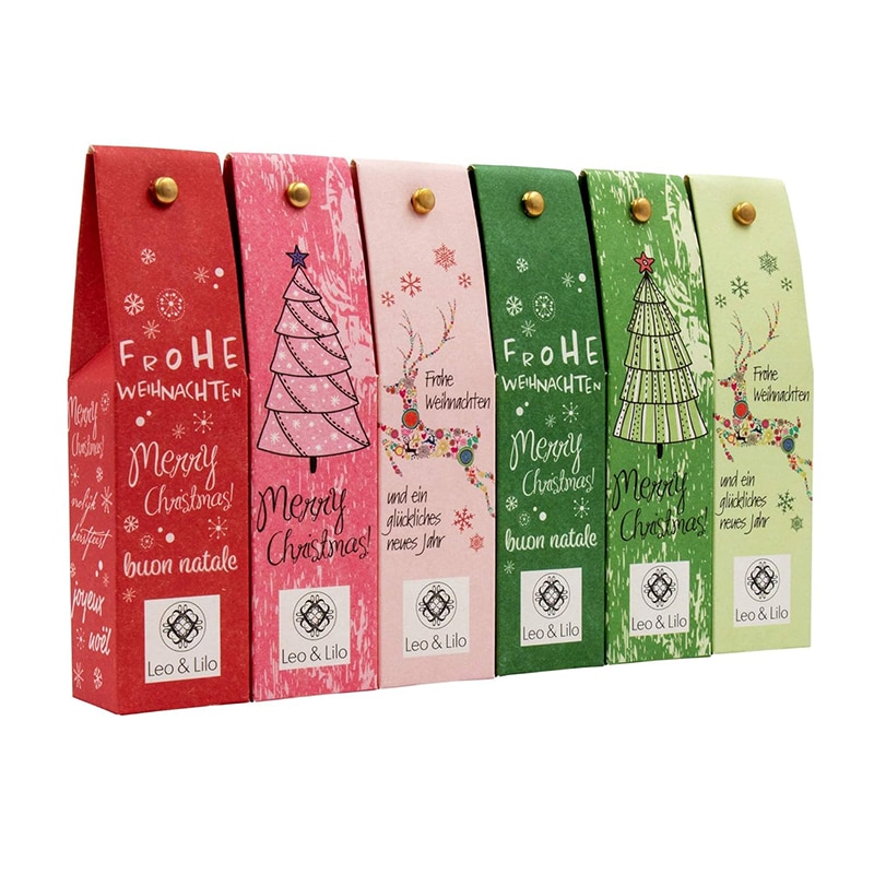 leo1 LEO & LILO Kleiner Weihnachtsgruss, Geschenkset mit 6 Naturkosmetik Handcremes in zauberhafter Verpackung – Bild 1