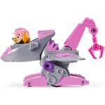 PAW PATROL Dino Rescue Skyes Basis Fahrzeug mit Rückzieh-Mechanismus, inklusive Hundefigur und Überraschungs-Dino, Spielzeug für Kinder ab 3 Jahren – Bild 4