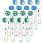 Qitizu Aufsteckbürsten Kompatibel mit Braun Oral b Elektrische Zahnbürste, 4 Floss, 4 Precision, 4 Sensitive, 4 Efficient