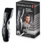 Remington Barttrimmer Herren Set MB320C (keramikbeschichtete Klingen, 9 Längeneinstellungen, Netz-/Akkubetrieb, LED Lade-/Nachladekontrollanzeigen) Bartschneider, Schwarz