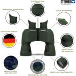 STEINER Jagd-Fernglas Nighthunter 8x56 - Deutsche Qualitätsoptik, Nachtfernglas mit höchster Lichttransmission – Bild 3
