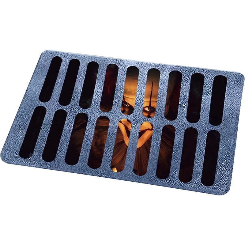1 Anguxer Halloween Fussmatte 3D, Halloween deko fussmatte, Halloween deko Horror, lustige Horror-fussmatte, Scary kanalisation Clown fussmatte, Fussmatte Halloween-Dekoration für den Innenbereich im Freien – Bild 1
