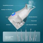 Pure Daily Care Nano-Dampfgarer Grosser 3-in-1-Nano-Ionen-Gesichtsdampfer mit präziser Temperaturregelung; 30 Minuten Dampfzeit; Luftbefeuchter; Verstopfte Poren; Mitesser; Spa-Qualität; 5-teilige – Bild 2