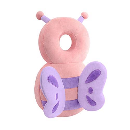 41uxzB2fCaL.jpg BOI Baby Kopfschutz, verstellbare Säuglings-Sicherheitspolster für Lauflerner, Schutzkopf, geeignet für Alter 4-24 Monate, Schmetterling – Bild 1
