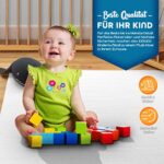 KIDUKU® 7,2 Meter Laufgitter XXL klappbar inkl. Tür, bestehend aus 8 Elementen, individuell formbar Laufstall Absperrgitter – Bild 7