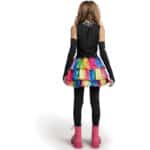 Spooktacular Creations Punky Buntes Skelett Deluxe Mädchen Kostüm Set mit Haarverlängerungen für Halloween Kostüm Dress Up Partys – Bild 5