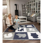 Hakuna Matte grosse Puzzlematte für Babys 1,8x1,8m – schadstofffreie, geruchlose Baby Krabbelmatte