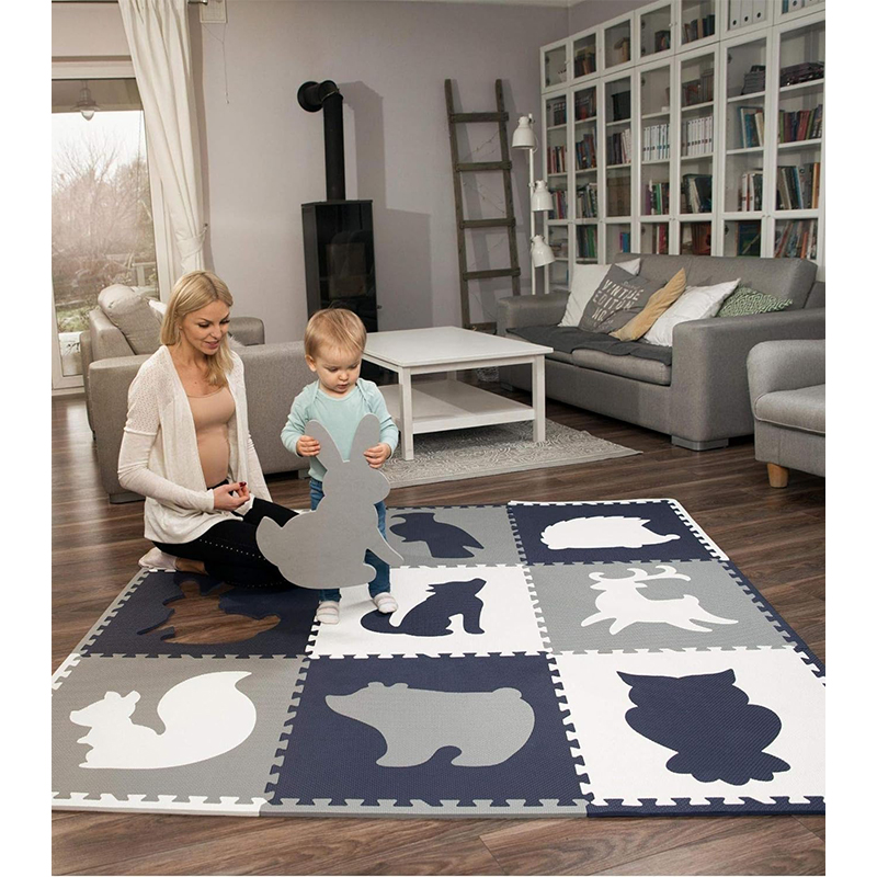 alt Hakuna Matte grosse Puzzlematte für Babys 1,8x1,8m – schadstofffreie, geruchlose Baby Krabbelmatte – Bild 1