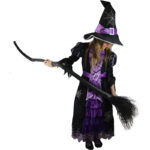 Spooktacular Creations Hexe Kostüm, Hexenkostüm, Karneval Fasching Bekleidung, 2-teiliges Halloween Kostüm Deluxe Set für Mädchen – Bild 3