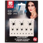 Smiffys 45879 temporäre Tattoos, krabbelnde Spinnen, schwarz, Einheitsgrösse – Bild 2