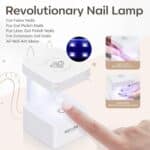 modelones Nail Tips and Glue Gel Kit, 500 Stück Nageltips Nagelkleber, Mini Uv Lampe für Gelnägel, Gel Nail X Extension Set Kleber Gel Nail Kit, Nagelverlängerung Nail Art Geschenke – Bild 4