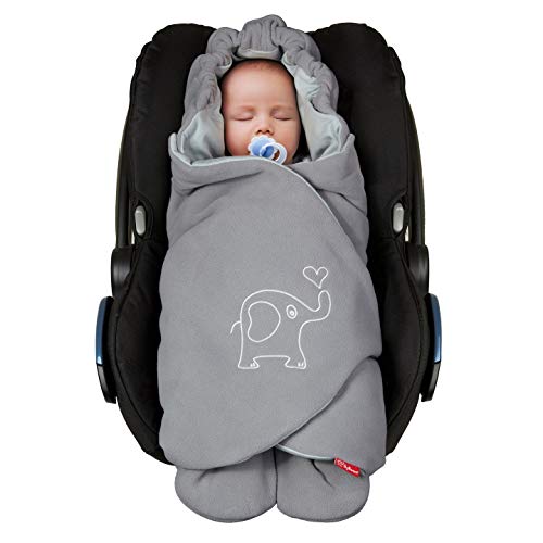 41A-rfzXCVL.jpg ByBoom Baby Einschlagdecke für die Übergangszeit und Sommer, OEKO-TEX, für Babyschale, Autokindersitz, z.B. Maxi-Cosi, Römer, für Kinderwagen, Buggy, Babytrage, z.B. Manduca, Babybett – Bild 1