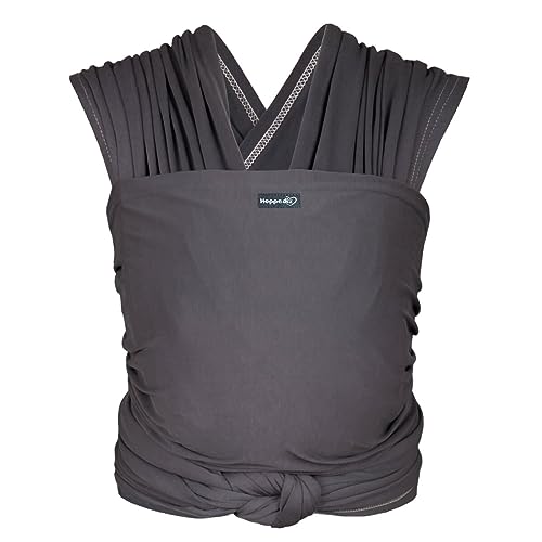 41PTWbGCkL.jpg Hoppediz Elastisches Baby-Tragetuch - für Neugeborene ab Geburt (2-9 kg) – Bild 1