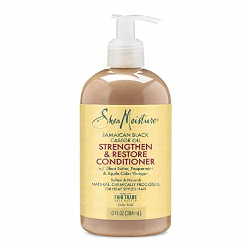 41PW2fckFML.jpg Sheamoisture Jamaican Black Castor Oil ohne Silikone oder Sulfate Strengthen & Restore Conditioner für chemisch behandeltes, hitzegestyltes oder natürliches Haar, 384 ml – Bild 1