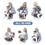 Babytrage ab 6 monate, besrey Baby Trage vorwärts Tragen, Hüftsitz baby, baby carrier, Baby Tragegurt, Baby Tragehilfe Kindertrage – Bild 2