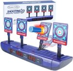 Dreamy Cubby Zielscheibe für Nerf Pistole, Schaumstoff Blaster Sets,4 Spielmodi & 4 Ziele Elektronische Wertung Automatisch Zurücksetzen Digitale Spielzeug für 6 7 8 9 10 Jahre Kinder Ostergeschenkes