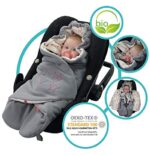 ByBoom Baby Einschlagdecke für die Übergangszeit und Sommer, OEKO-TEX, für Babyschale, Autokindersitz, z.B. Maxi-Cosi, Römer, für Kinderwagen, Buggy, Babytrage, z.B. Manduca, Babybett – Bild 8