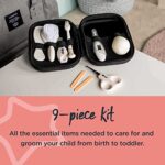 Tommee Tippee Baby-Pflegeset, 9x Essentielle Pflegeartikel für Neugeborene für zu Hause und Unterwegs, abwischbares und wasserdichtes Reiseetui – Bild 3