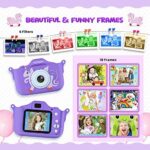 Kinder Kamera, 2.0”Display Digitalkamera,Geschenke für 3 4 5 6 8 7 9 10 11 Jahre Jungen und mädchen, 1080P HD Anti-Drop Fotoapparat für Geburtstagsgeschenk Weihnachten Spielzeug – Bild 2