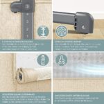 KESSER® Zustellbett Hubi 3in1 Baby Beistellbett Reisebett Babybett mit weich Matratze, mit Rollen Kinderbett, 5-Fach Höhenverstellung, Faltbare Seitenwand für Zuhause und Unterwegs – Bild 8