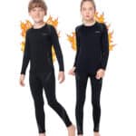 Thermounterwäsche Kinder, Funktionsunterwäsche Junge Skiunterwäsche Mädchen Winter atmungsaktiv Thermowäsche Set Warm Weich Funktionswäsche Thermo Unterwäsche Thermounterhemd für Kinder