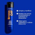Matrix Haarshampoo für brünettes Haar zur Neutralisation von Kupferstichen, Mit Blau-Pigmenten, Brass Off Shampoo – Bild 7