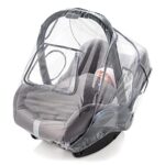 Universal Komfort Regenschutz für Babyschale (z.B. Maxi-Cosi/Cybex/Römer) - gute Luftzirkulation, verschliessbares Kontakt-Fenster – Bild 2