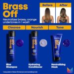 Matrix Haarshampoo für brünettes Haar zur Neutralisation von Kupferstichen, Mit Blau-Pigmenten, Brass Off Shampoo – Bild 6