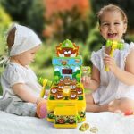 VATOS Whac Spiel,Schlag den Maulwurf,elektronisches Mini Arcade Spielzeug,Münzspiel mit 2 Hämmern – Bild 6