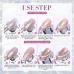 BORN PRETTY 6ML UV Nagellack Magnetisch Shellac Nagellack Set Cat Magnetisch Eye Gel Shell-Thread Shining Nagellack Soak Off UV Lack für Gelnägel mit Magnetstift – Bild 9