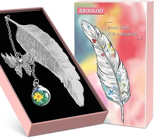 51sEng1D26L._AC_.jpg Weihnachtsgeschenke für Frauen Mama Freundin Schwester - Lesezeichen Lesen Zubehör Esoterik Nachhaltige Nikolaus Geschenke für Frauen Lehrerinnen Damen Teenager Mädchen Leseratten Geburtstagsgeschenk – Bild 1
