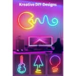 Beaeet Neon LED Strip, RGBIC Neon LED Streifen mit App-Steuerung, Funktioniert mit Alexa und Google Assistant – Bild 2