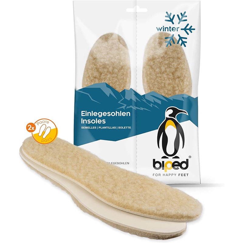biped biped extra dicke Lammwoll Sohlen im 2 Paar Set – Bild 1