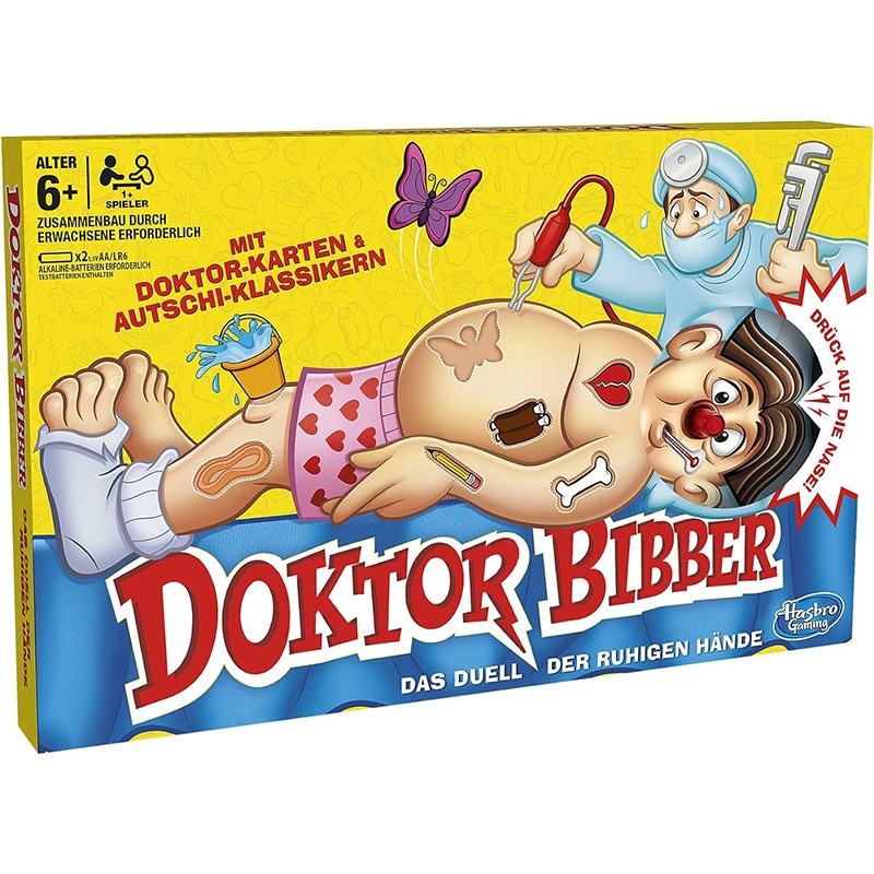 dr1 Hasbro B2176398 Dr. Bibber - Das Duell Der Ruhigen Hände, klassisches Vorschulspiel – Bild 1