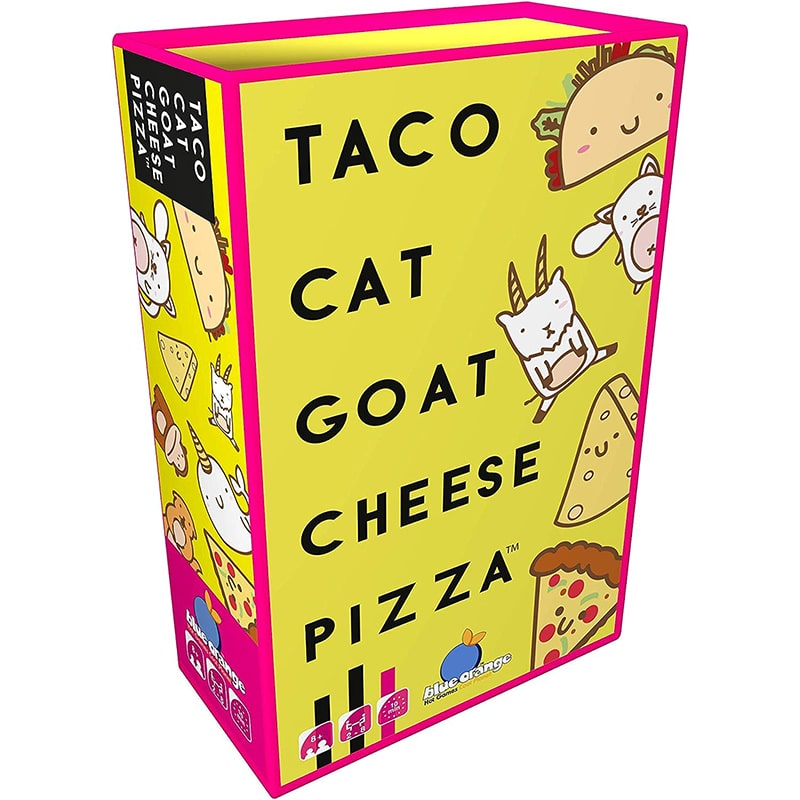 gelb Blue Orange Taco Cat Goat Cheese Pizza, Kartenspiel, ab 8 Jahren, für 2–8 Spieler, 10–30 Minuten Spieldauer – Bild 1