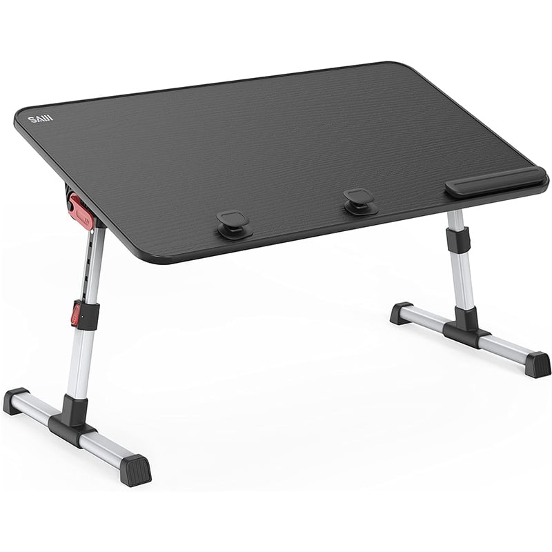 tisch1 Tisch, SAIJI Betttisch höhenverstellbar, mit 4 einstellbare Winkel, Klappbarer Lapdesk – Bild 1