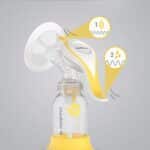 Medela Handmilchpumpe Harmony | Medela Harmony Essentials Pack |  Silikon Handmilchpumpe – Bild 3