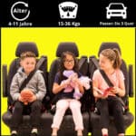 aler 4-11 jahre, 15-36kgs, passem sie 3 quer