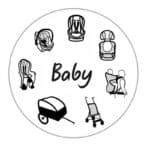SANDINI SleepFix® Baby – Baby Schlafkissen/Nackenkissen mit Stützfunktion – Kindersitz-Zubehör für Auto/Fahrrad/Reise – Bild 5