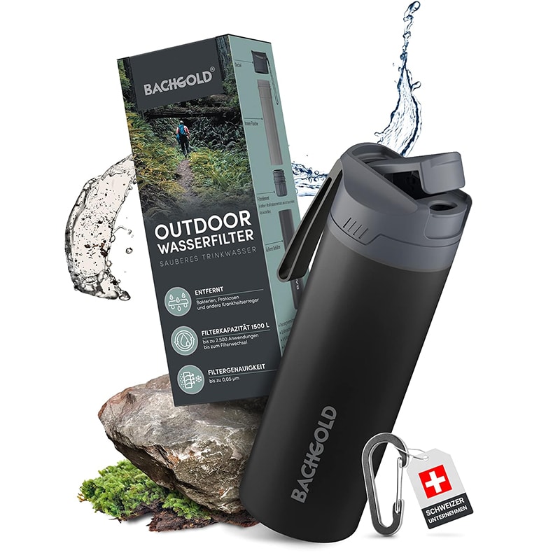 schwarz Wasserfilter schwarz